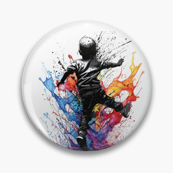 Item preview, Jumper boy Splash ART #13 Color Jump - GraffitiJoy designed and sold by fluidwatercolor.