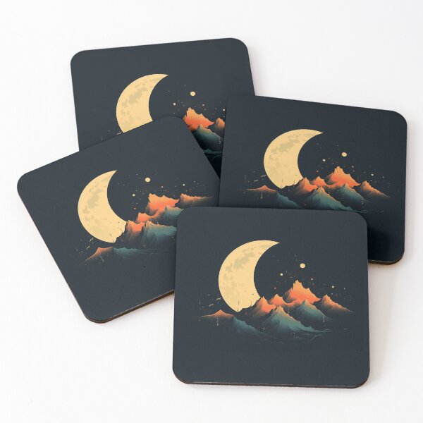 Item preview, Lunar Summit - Crescent Moon Over Peaks designed and sold by dungeonwarriors.