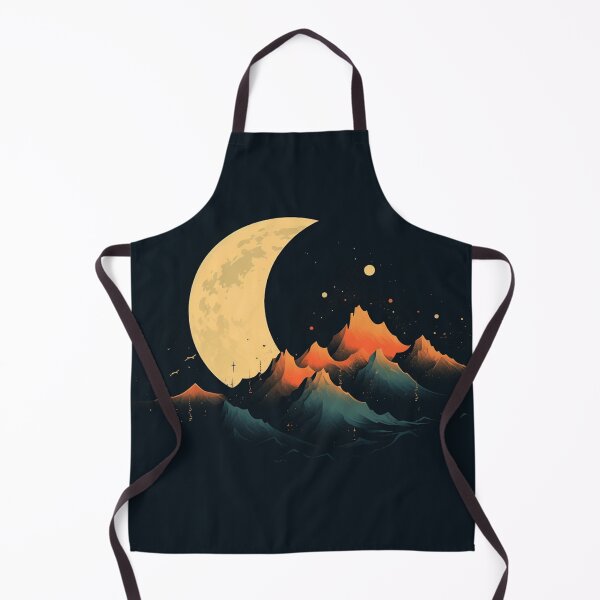 Item preview, Lunar Summit - Crescent Moon Over Peaks designed and sold by dungeonwarriors.