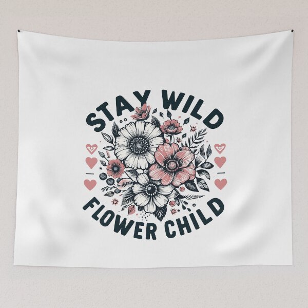 Item preview, Stay Wild Flower Child - Boho Hippie T-Shirt designed and sold by store7azzouzi.