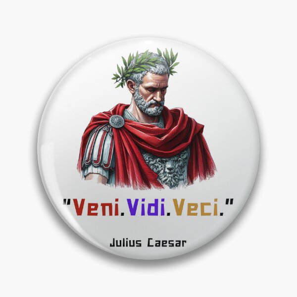 Item preview, Veni, Vidi, Vici Julius Caesar quote for history fans designed and sold by CachoGlorious.