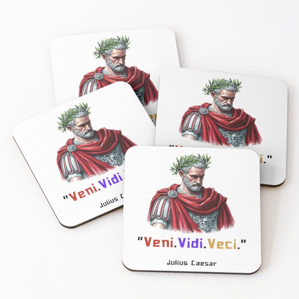 Item preview, Veni, Vidi, Vici Julius Caesar quote for history fans designed and sold by CachoGlorious.