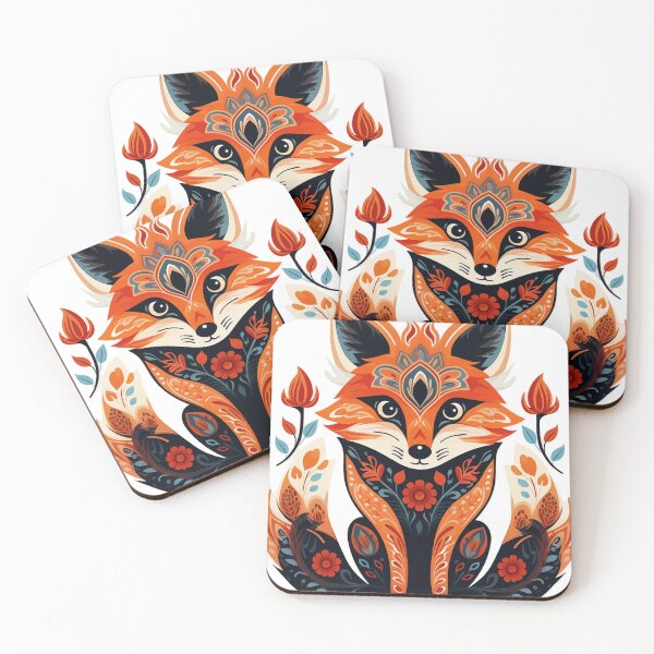Item preview, Folklore Fox - Ornate Forest Spirit designed and sold by dungeonwarriors.