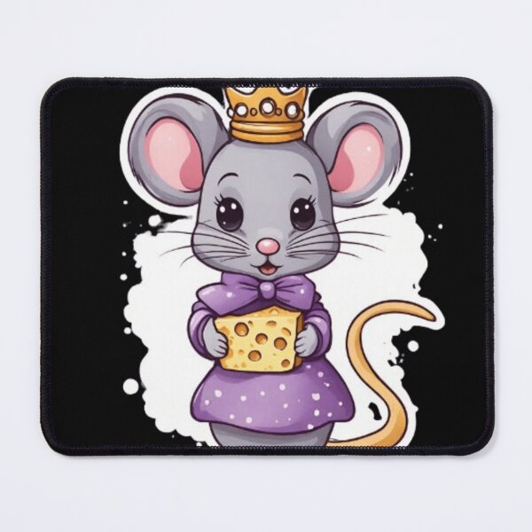 Item preview, Cute princess mouse with cheese designed and sold by Culmika.