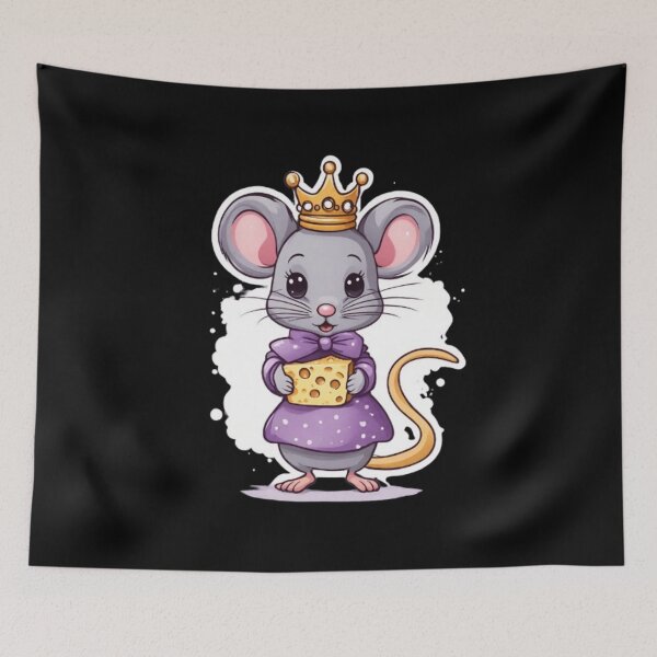 Item preview, Cute princess mouse with cheese  designed and sold by Culmika.