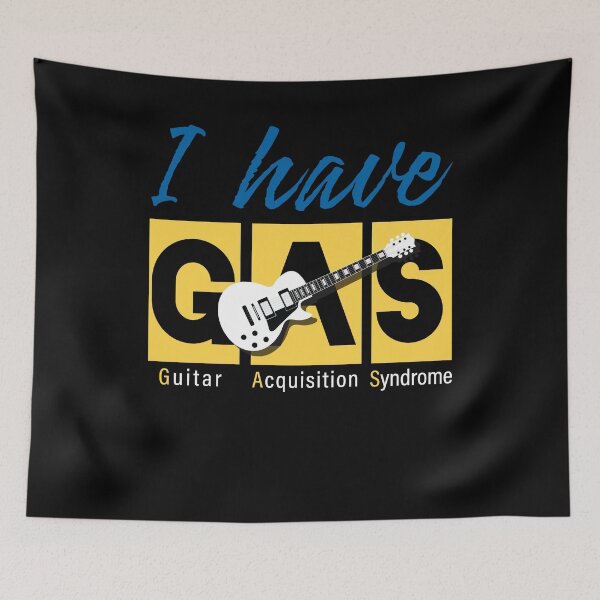 Item preview, I Have GAS Guitar Acquisition Syndrome Music Musician Tee designed and sold by Kieran Abbott.