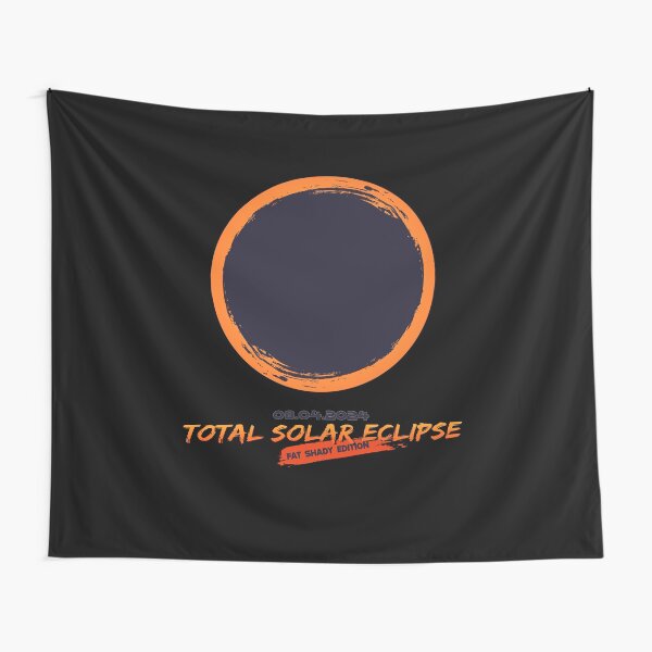 Item preview, Total Solar Eclipse, Fat Shady Edition Astronomical Eclipse Event Art designed and sold by Moonfarer.