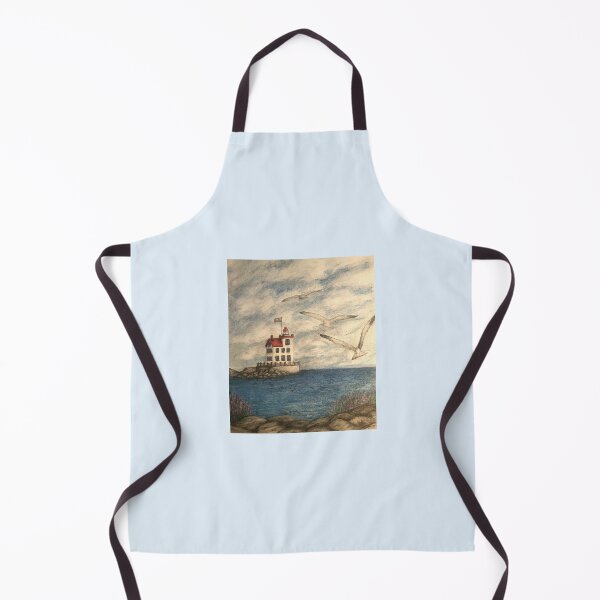 Item preview, Sunrise at Lorain Ohio Lighthouse with seagulls in flight designed and sold by OdomArt.