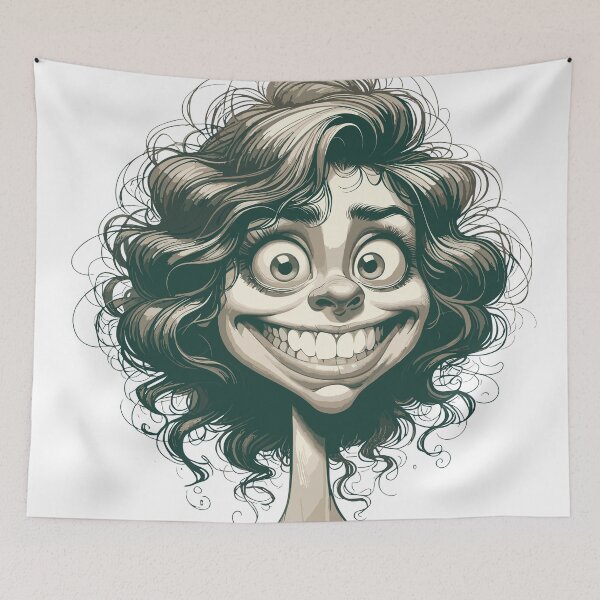 Item preview, Exuberant Joy: A Whimsical Portrait designed and sold by EnigmaGallery.