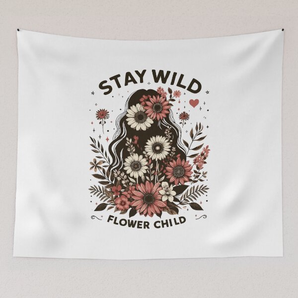 Item preview,   Stay Wild Flower Child - Boho Hippie T-Shirt designed and sold by store7azzouzi.