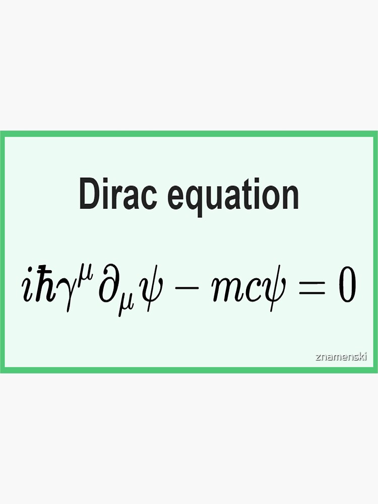 Dirac equation #Dirac #equation #DiracEquation #Physics by znamenski