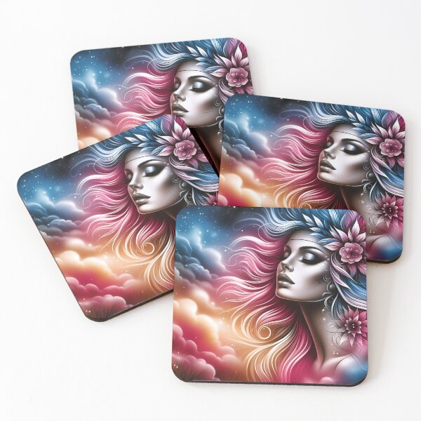 Item preview, Twilight Reverie: A Cosmic Floral Portrait designed and sold by Vitalka-uk.