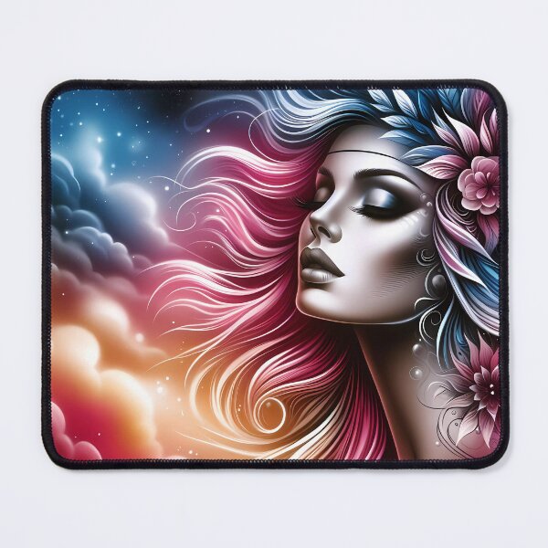 Item preview, Twilight Reverie: A Cosmic Floral Portrait designed and sold by Vitalka-uk.