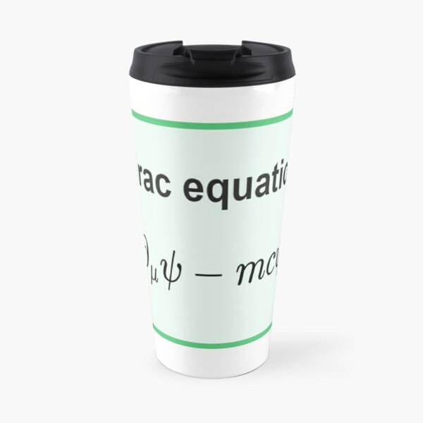 Dirac equation #Dirac #equation #DiracEquation #Physics Travel Mug