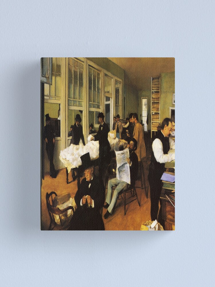 " A Cotton Office in New OrleansEdgar Degas" Canvas Print