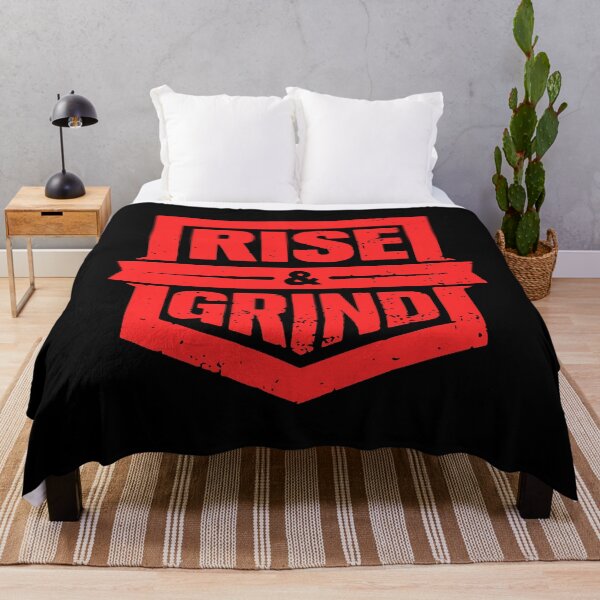 Item preview, Rise and Grind Gym Typography Design designed and sold by designdroplet.