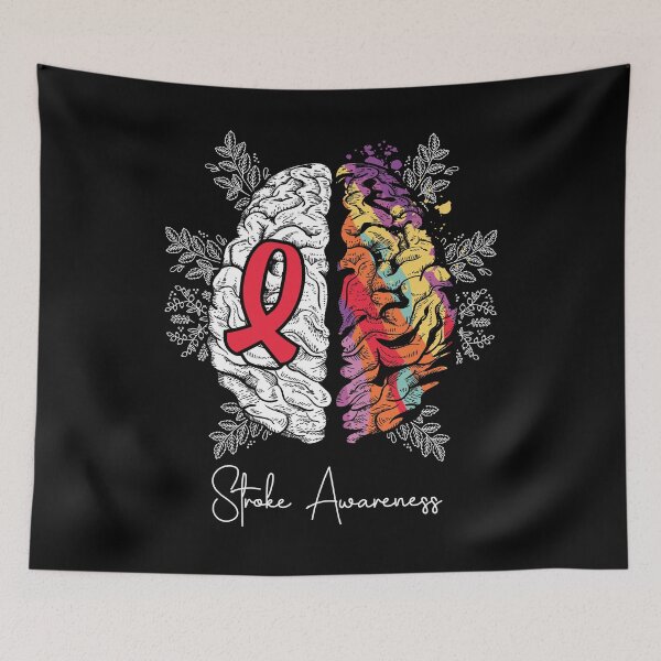 Item preview, Brain & Red Ribbon: Stroke Awareness designed and sold by Shirtey.
