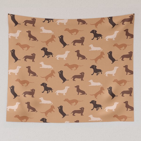 Item preview, Dachshund Pattern v26 designed and sold by Baikachi AD.