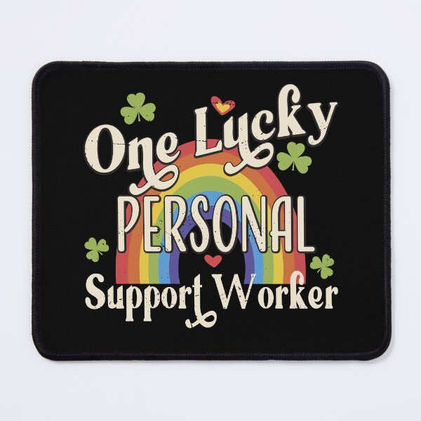 Item preview, One Lucky PSW, St Patrick's Day T-shirt for Personal Support Workers designed and sold by TaraGbear.