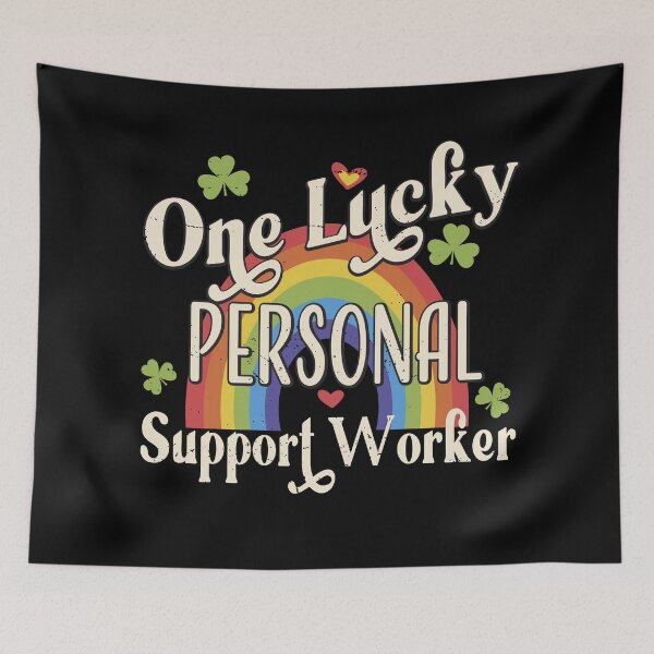 Item preview, One Lucky PSW, St Patrick's Day T-shirt for Personal Support Workers designed and sold by TaraGbear.