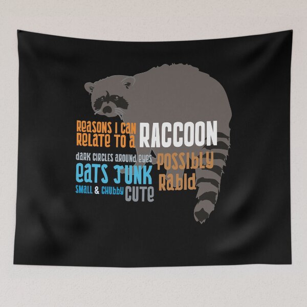 Item preview, Reasons I Can Relate To A Raccoon Funny Cute Chubby  designed and sold by Kieran Abbott.