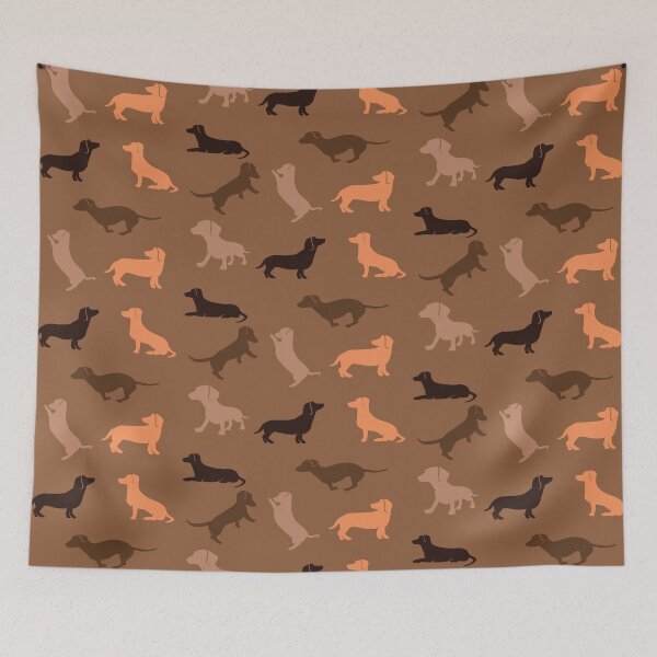 Item preview, Dachshund Pattern v27 designed and sold by Baikachi AD.