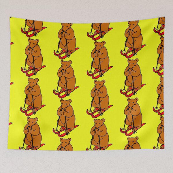 Item preview, Bear skiing designed and sold by lapin-agile.