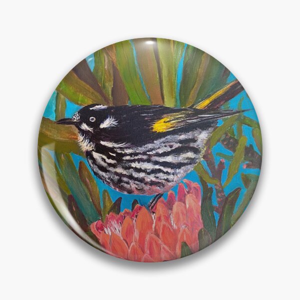 Item preview, Bird in the Protea bush designed and sold by Allison Robinson.