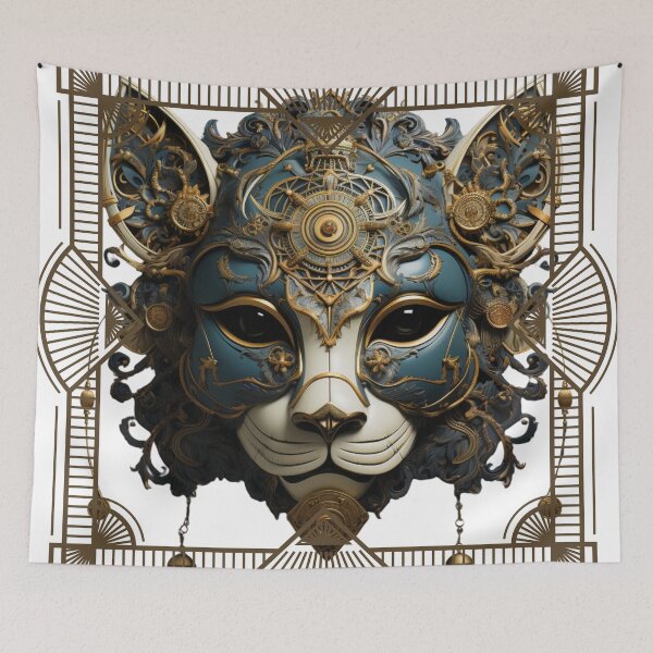 Item preview, Art Deco Cat Mask  designed and sold by ArDecoS.