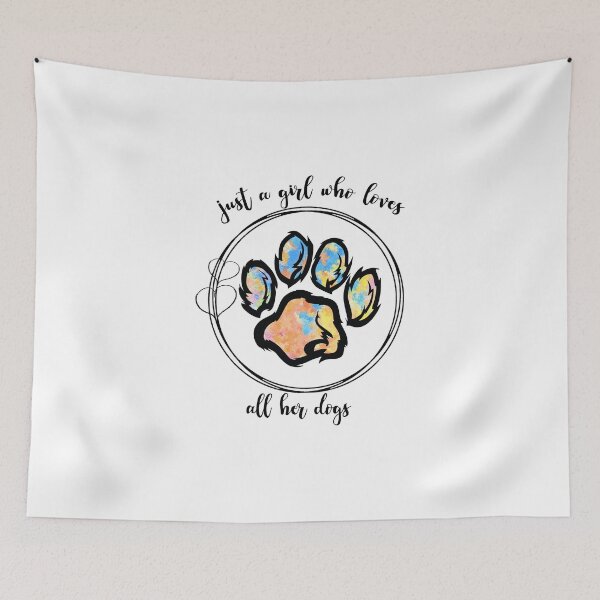 Item preview, Just A Girl Who Loves All Her Dogs Funny Dog Lover Hoodie designed and sold by storefoxmix.