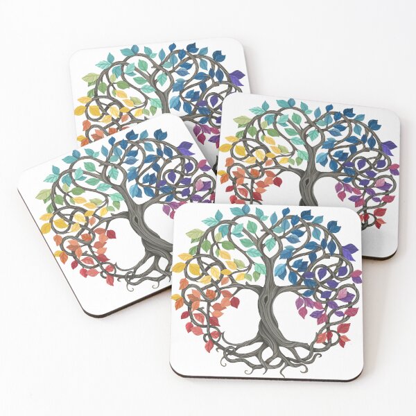 Item preview, Peace, Love and Unity Celtic Rainbow Tree designed and sold by CherylMarie.