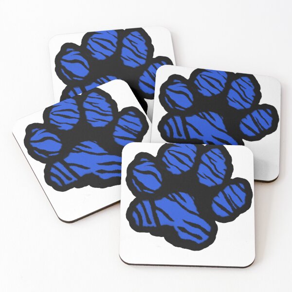 Item preview, lucky tiger paw in blue designed and sold by PaintDesigns.