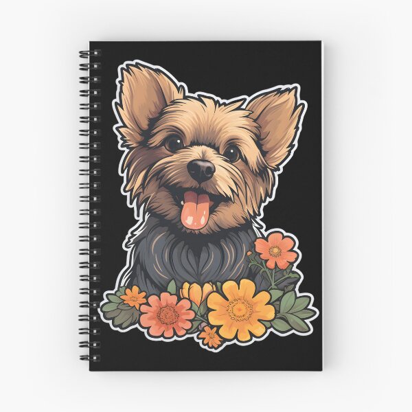 Item preview, Silky Terrier In Flowers designed and sold by CUTEDOGGIEZ.
