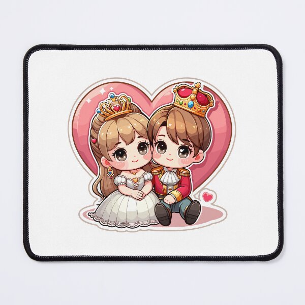 Item preview, Royal Heart Embrace: Young Prince and Princess Cuddle designed and sold by LittleSophia1.
