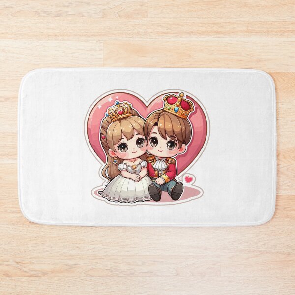 Item preview, Royal Heart Embrace: Young Prince and Princess Cuddle designed and sold by LittleSophia1.