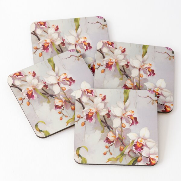 Item preview, Orchid Tile 04: Masquerade in Bloom, Spotted and Striped Exotica in Vibrant Hues designed and sold by TheBrainArt.