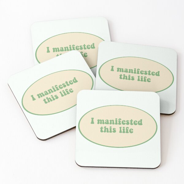 Item preview, Manifestation sticker manifested this life designed and sold by katie-walker32.