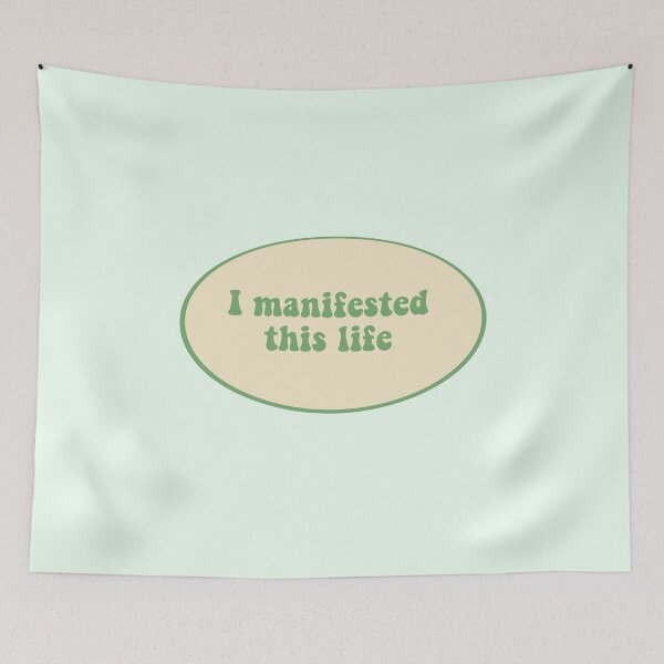 Item preview, Manifestation sticker manifested this life designed and sold by katie-walker32.