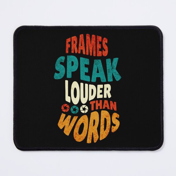 Item preview, Filmmaking Funny Frames Speak Louder Filmmaker Gift For Cinematographer Camera Lover Vintage Style designed and sold by HosvPrint .s.