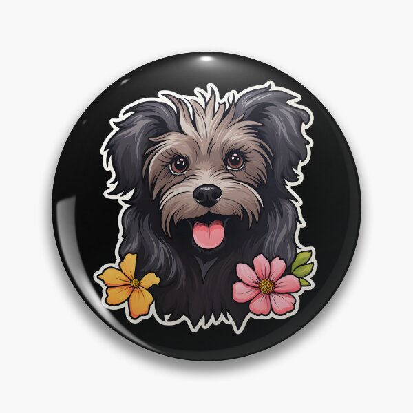Item preview, Skye Terrier in Flowers designed and sold by CUTEDOGGIEZ.