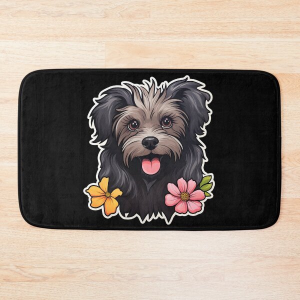 Item preview, Skye Terrier in Flowers designed and sold by CUTEDOGGIEZ.