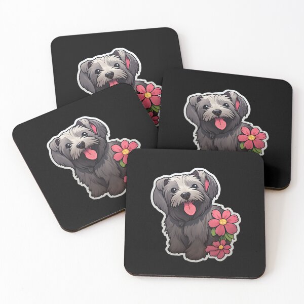 Item preview, Skye Terrier with Flowers designed and sold by CUTEDOGGIEZ.