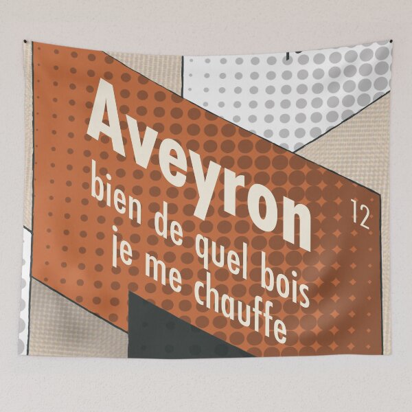 Item preview, Aveyron what wood do I use to heat myself, 12, the departamental slogan designed and sold by Cyrille BRG.