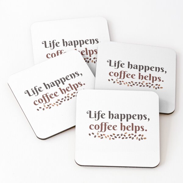 Item preview, Life happens, coffee helps designed and sold by Echinaceacea.