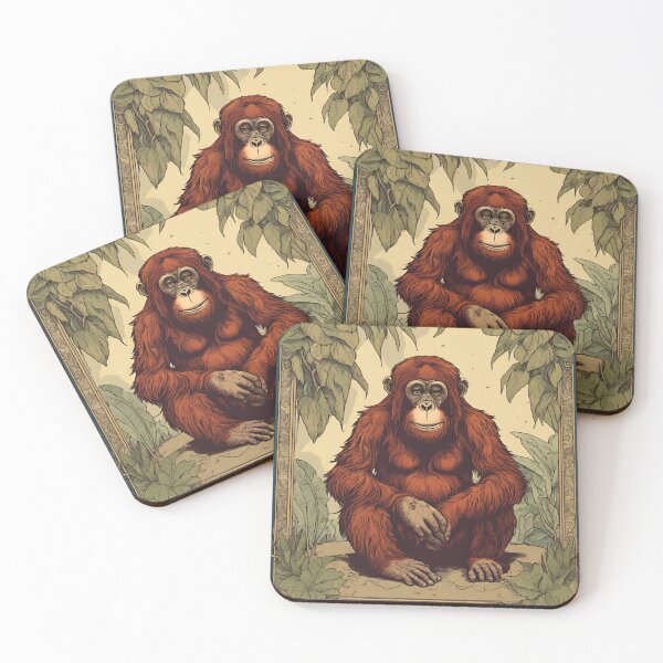 Item preview, Orangutan Illustration designed and sold by myfandombrain.
