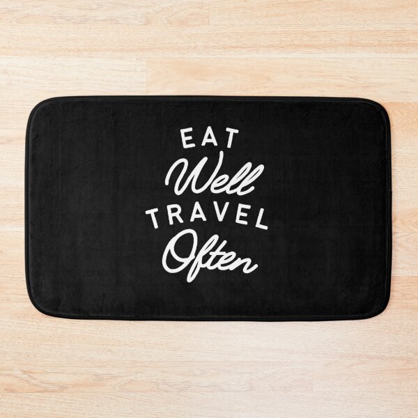 Item preview, Eat Well Travel Often designed and sold by OnTheTrend.