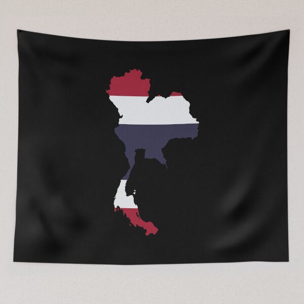 Item preview, Flag Map of Thailand designed and sold by feether-store.