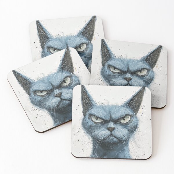Item preview, Hissed-Off Fluffball designed and sold by Retro Type.