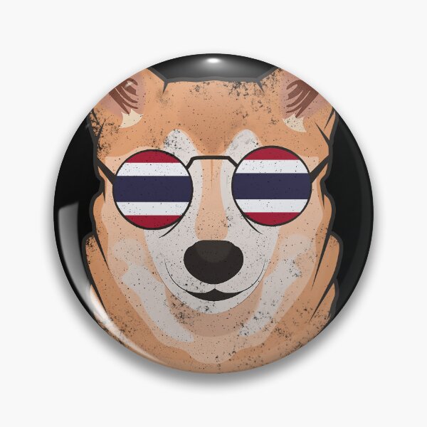 Item preview, Vintage Patriotic Shiba Inu Thai Flag designed and sold by feether-store.
