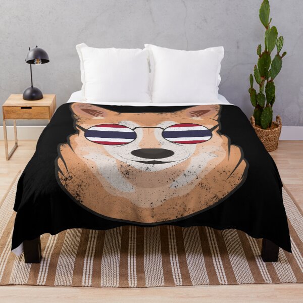 Item preview, Vintage Patriotic Shiba Inu Thai Flag designed and sold by feether-store.